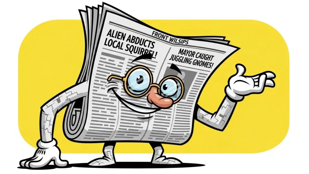 Funny Fictional Newspaper Names