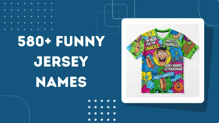 Funny Jersey Names