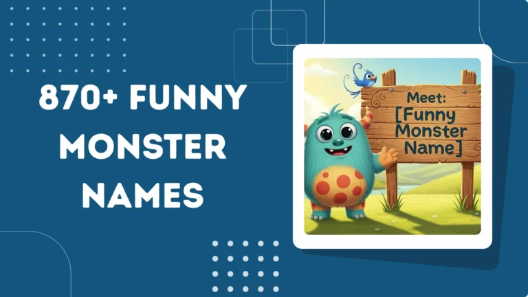 Funny Monster Names