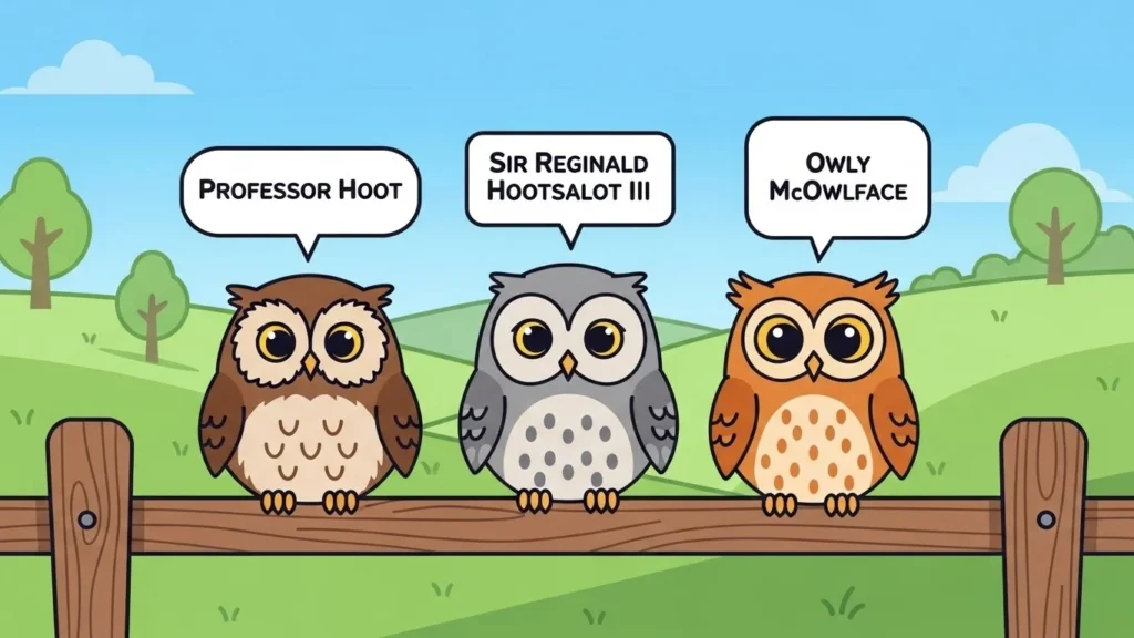 Funny Owl Names For Adults