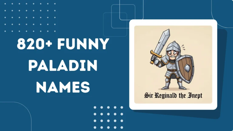Funny Paladin Names
