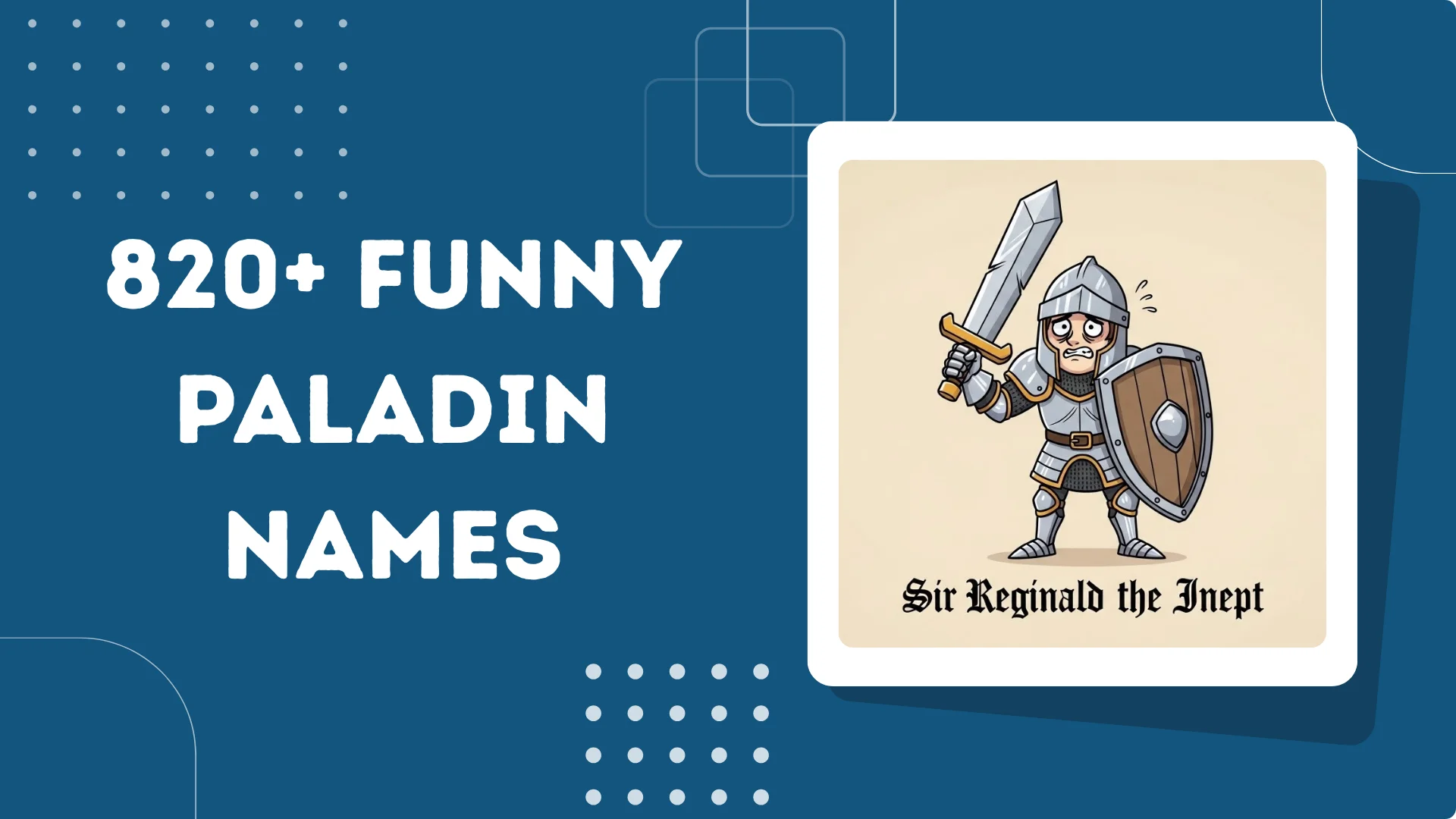Funny Paladin Names