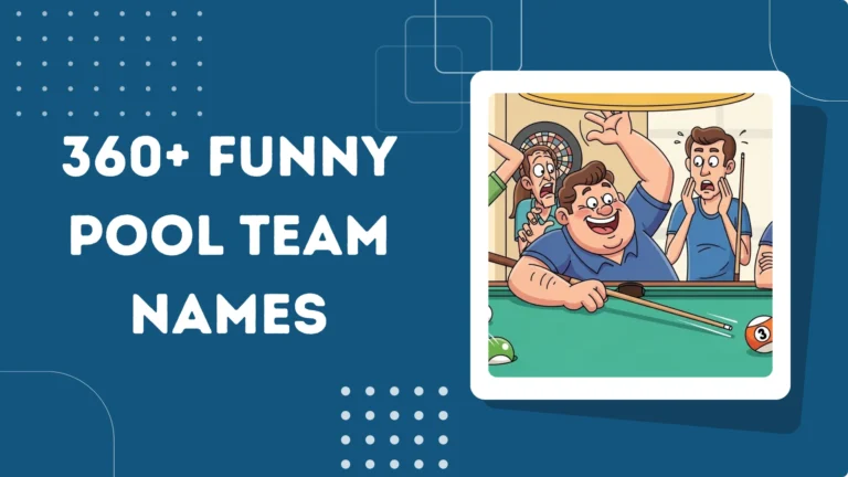 Funny Pool Team Names
