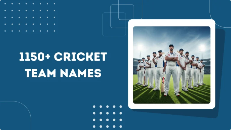 Cricket Team Names