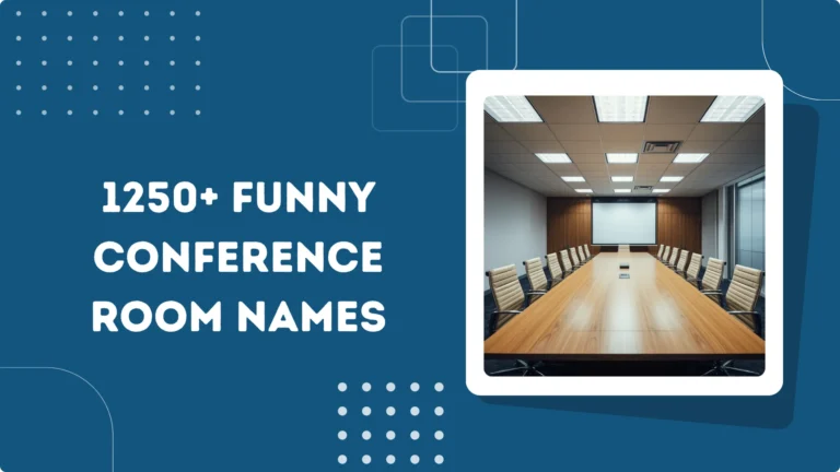 Funny Conference Room Names