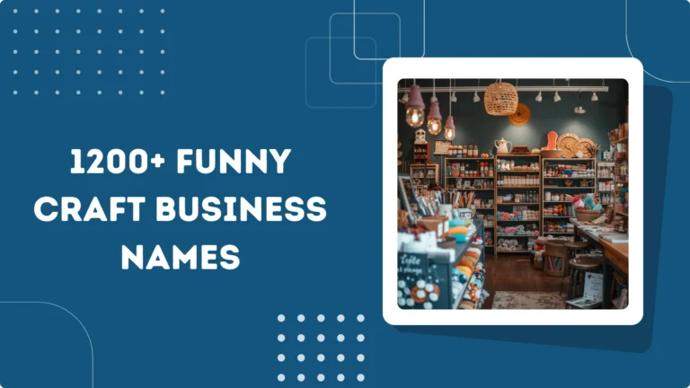 Funny Craft Business Names