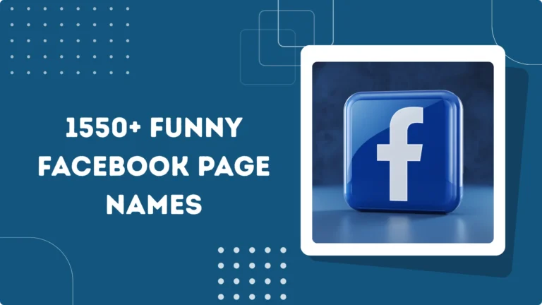 Funny Facebook Page Names