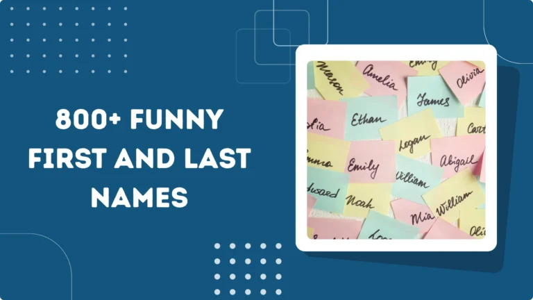 Funny First and Last Names