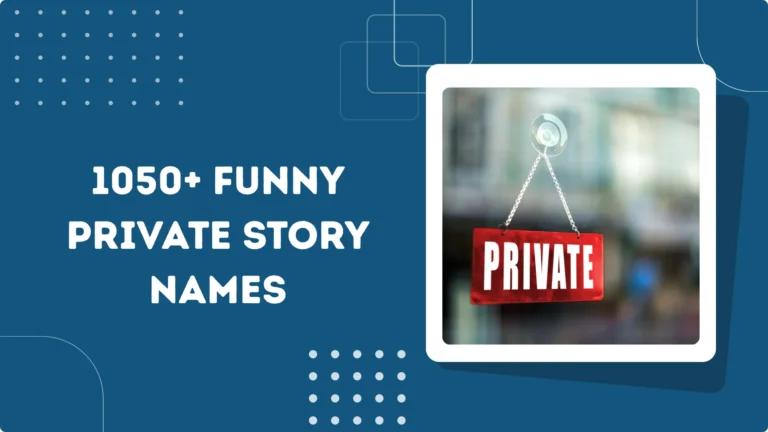 Funny Private Story Names