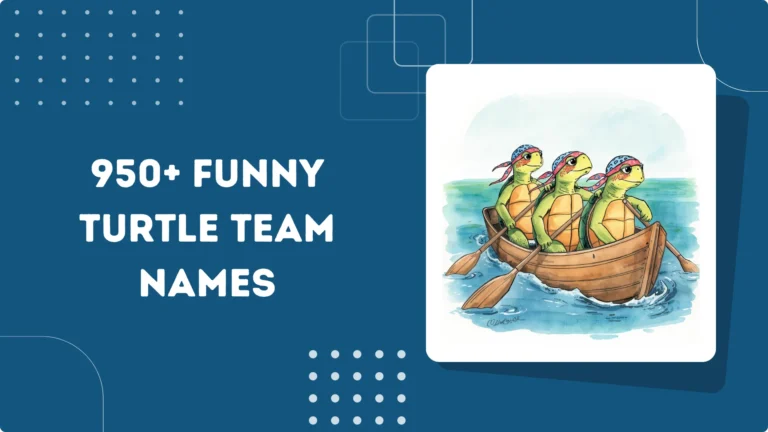 Funny Turtle Team Names