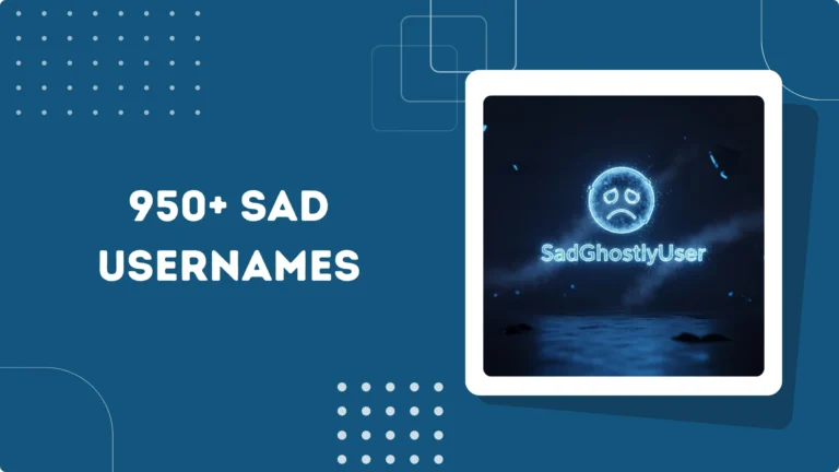 Sad Usernames