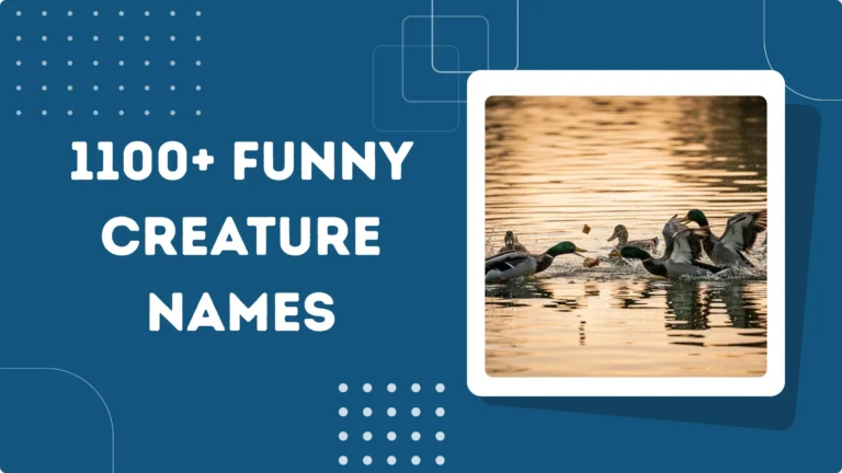 Funny Creature Names